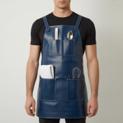 Blue Flame Sear Cooking Leather Apron