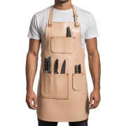 Ginger Edge Tear Butcher Leather Apron