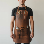 Caramel Razor Craft Bartender Leather Apron