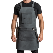 Charcoal Blood Spark Welding Leather Apron
