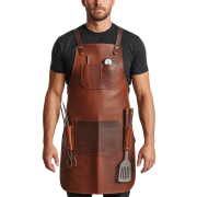 Dusty Iron Smolder BBQ Leather Apron
