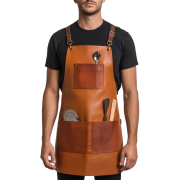 Driftwood Razor Fade Bartender Leather Apron