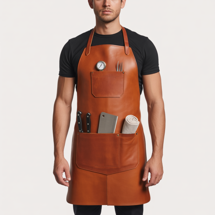 Brownwood Axe Blunt Butcher Leather Apron
