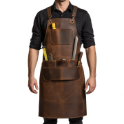 Tan Flame Chisel Woodworker Leather Apron