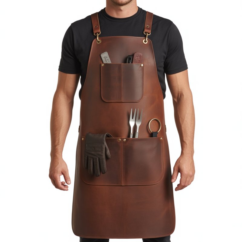 Ash Knife Roar BBQ Leather Apron