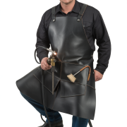 Black Sienna Edge Heat Welding Leather Apron