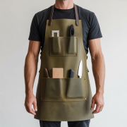 Maple Edge Cut Woodworker Leather Apron