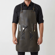 Charcoal Edge Saw Butcher Leather Apron