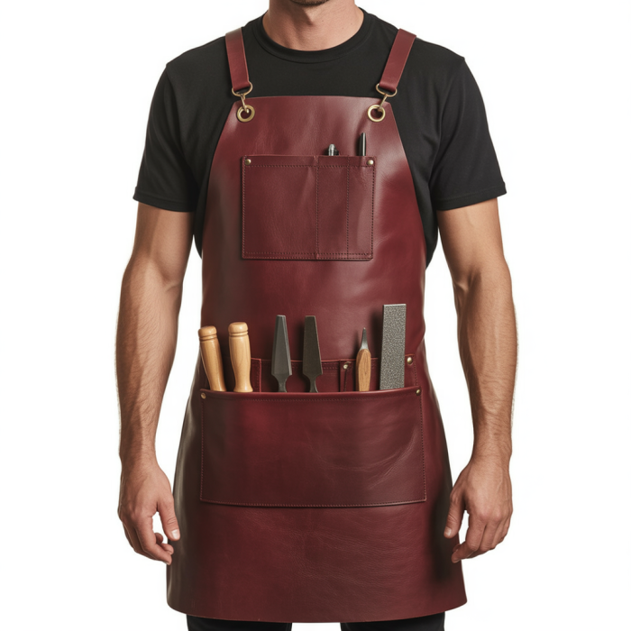 Ginger Axe Touch Woodworker Leather Apron
