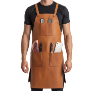 Dust Brown Iron Hack Butcher Leather Apron