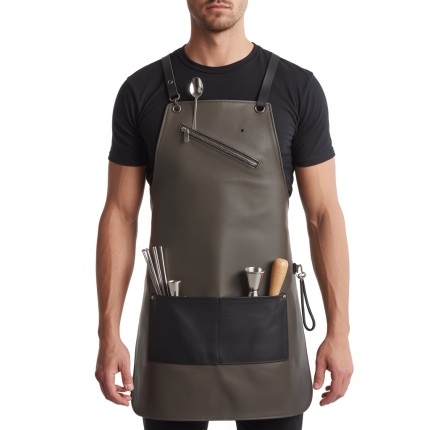 Copper Razor Edge Bartender Leather Apron