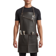 Bronze Blade Clean Bartender Leather Apron