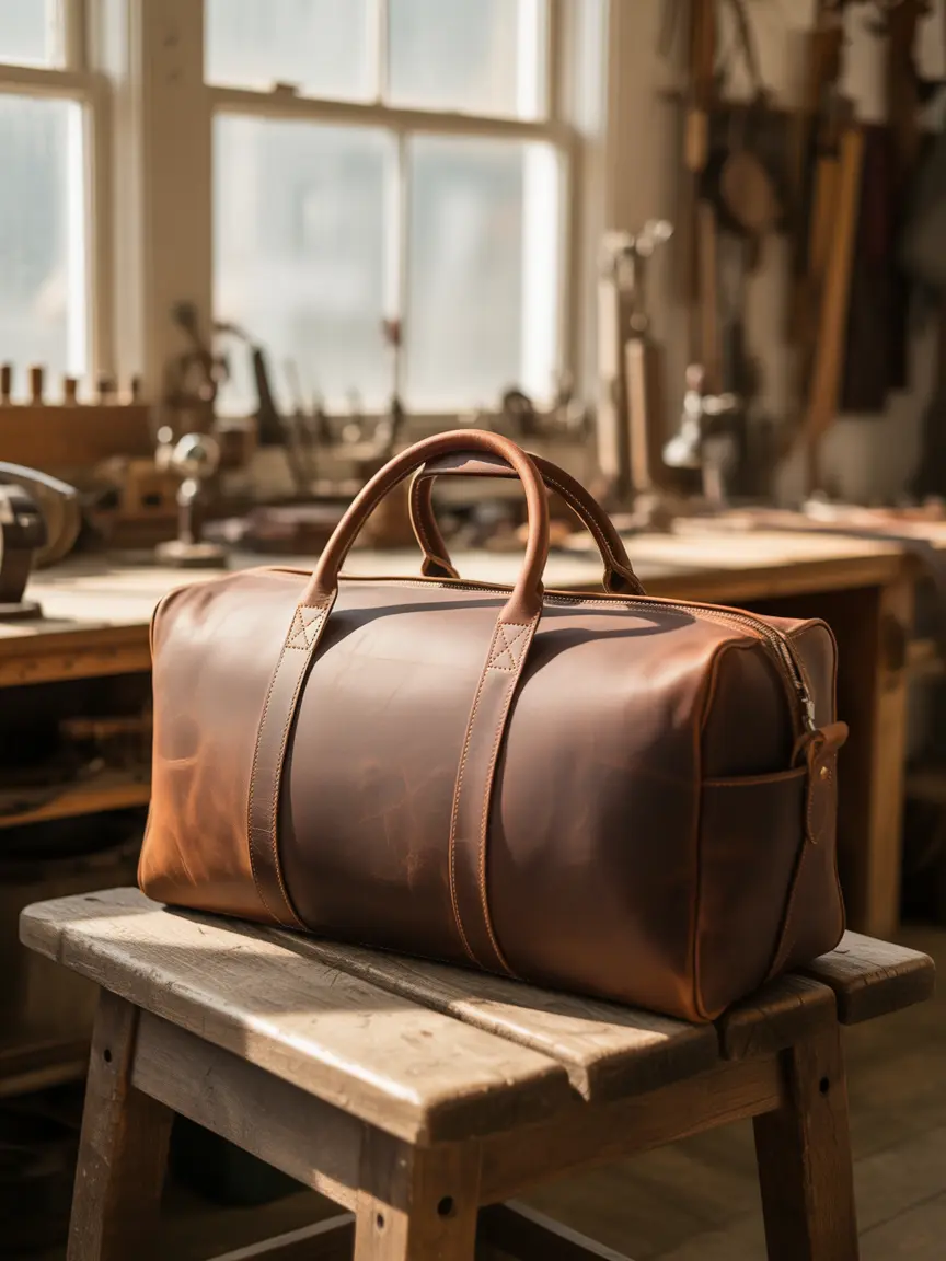 a-photograph-of-a-full-grain-leather-duf_zvyEMQxGRSST7iK11fx4GQ_8OOjxTZ0Q3KvaLGfBHhjfA