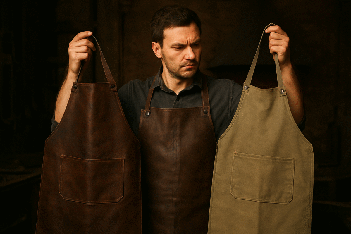 Canvas vs. Leather Blacksmith Apron