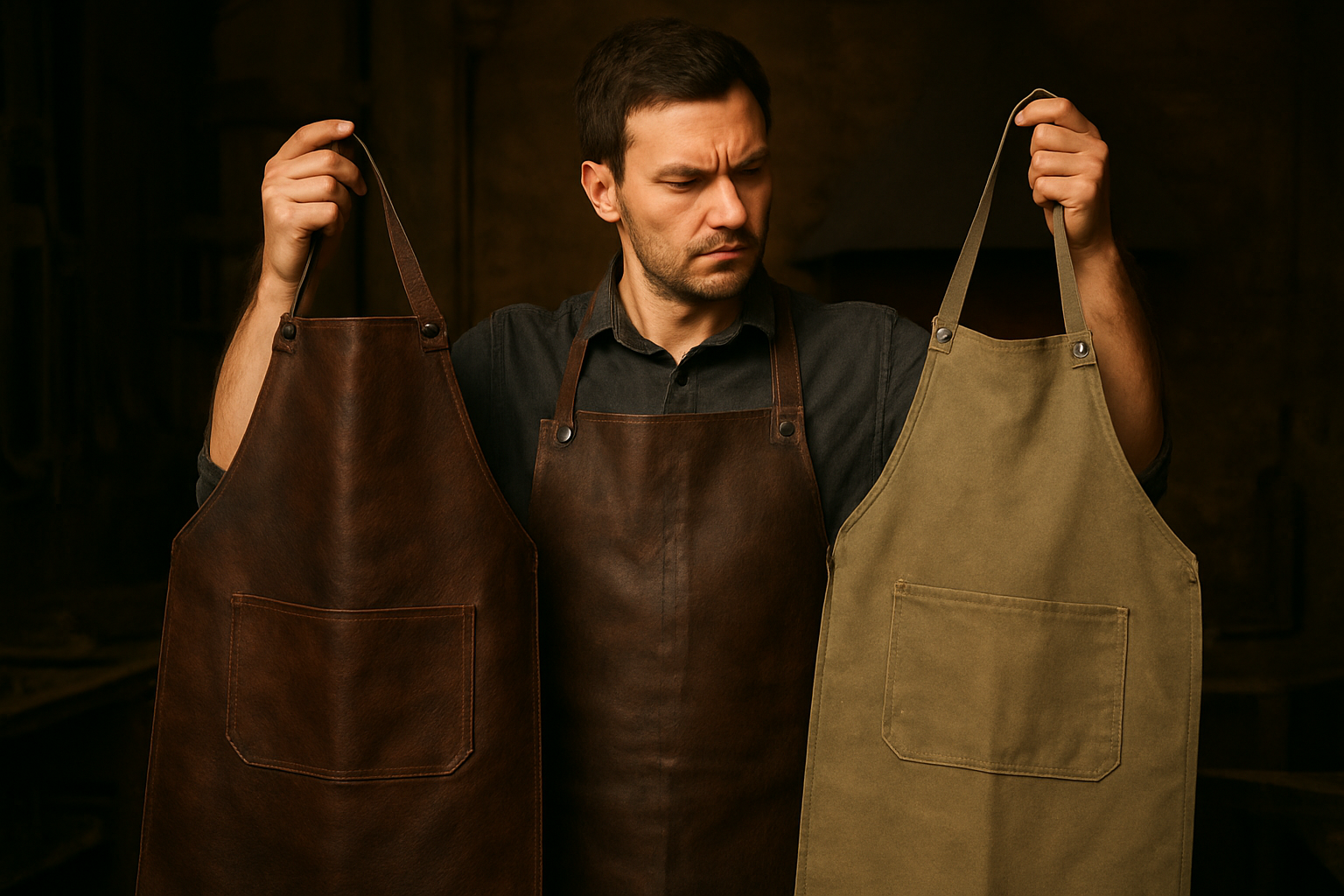 Canvas vs. Leather Blacksmith Apron