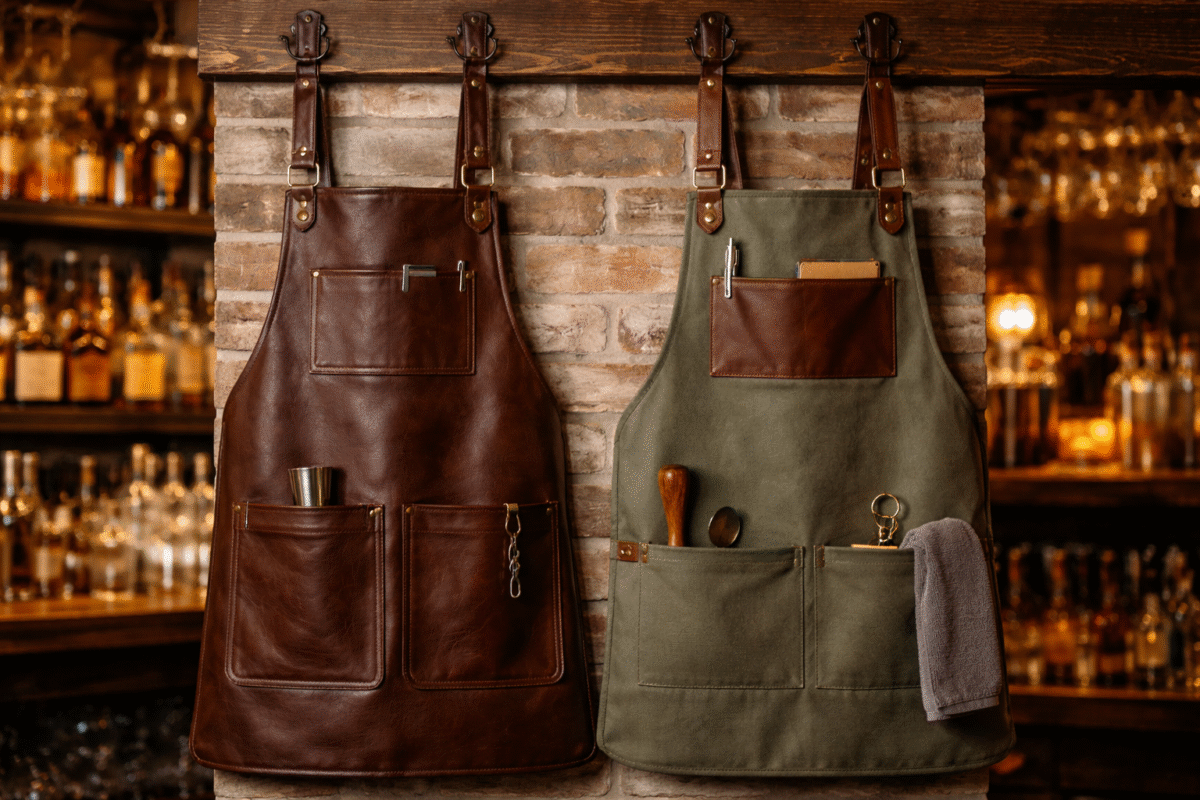 Canvas and Denim Bartender Aprons