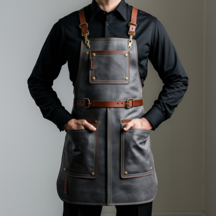 Titan Armor Heavy Duty Leather Blacksmith Apron – Extreme Heat Protection
